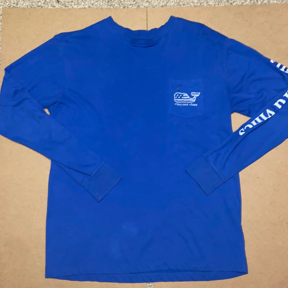 Blue Vineyard Vines Long Sleeve Shirt Mens Medium